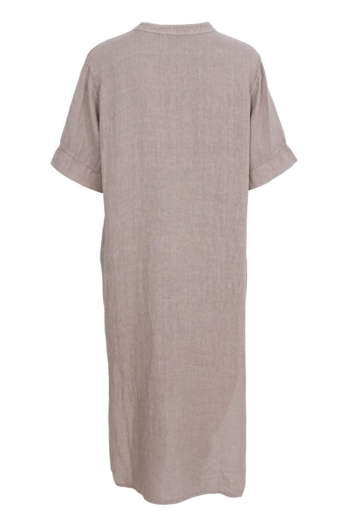 Forudbestilling - Black Colour - Bcmelina Long Linen Dress 40412 - Taupe