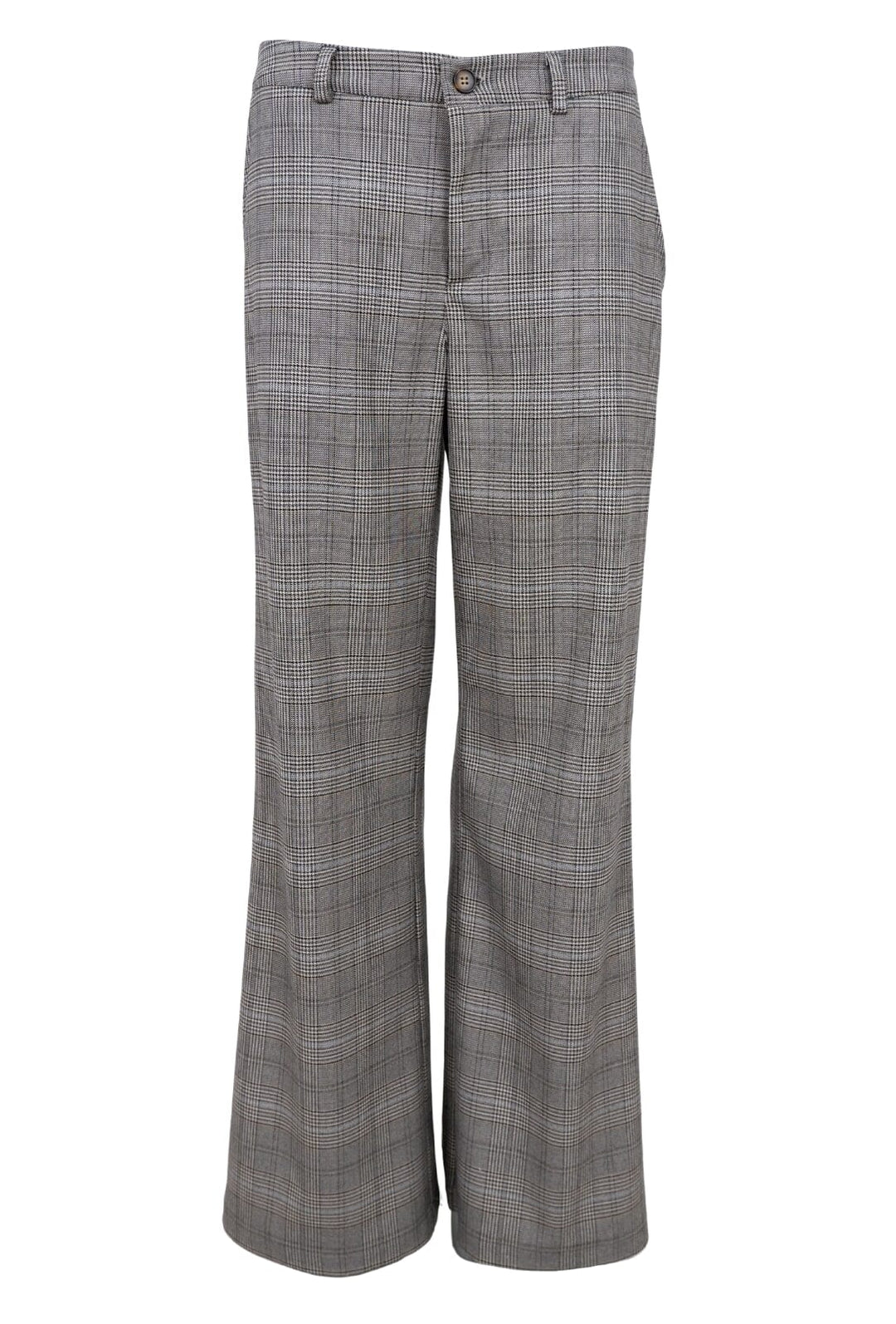 Forudbestilling - Black Colour - Bcnikka Chequered Box Pant - Grey Bukser 