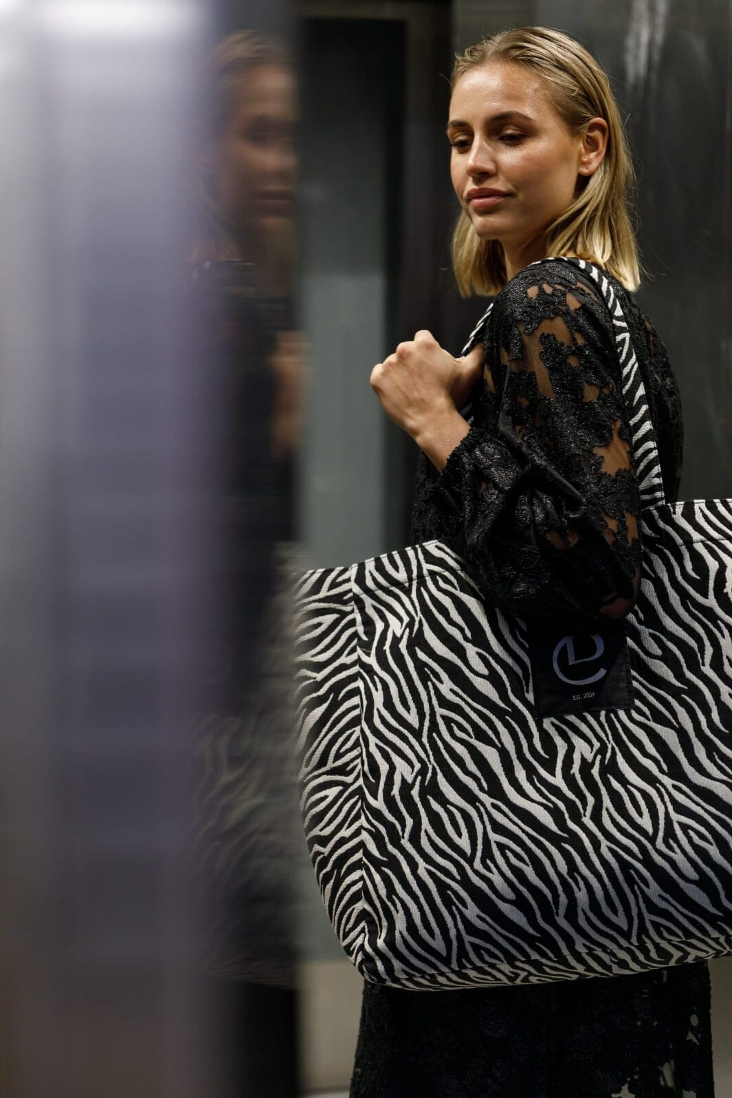 Black Colour - Bcnyla Shopper Bag 9340 - Zebra