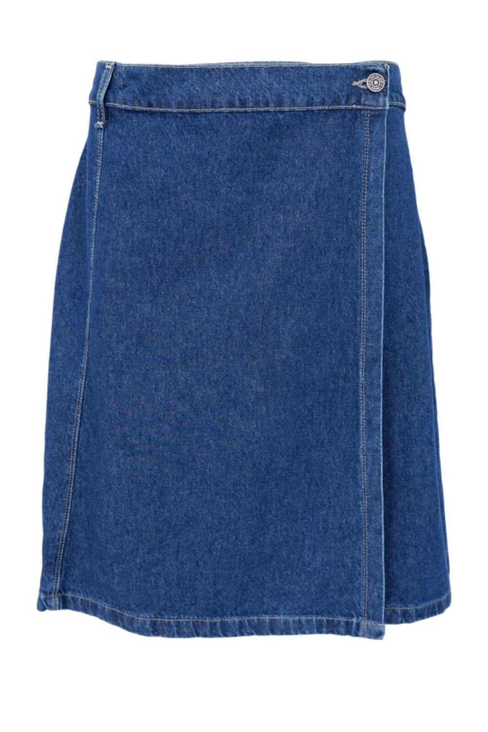 Forudbestilling - Black Colour - Bcray Short Wrap Skirt 40788 - Denim Blue Nederdele 