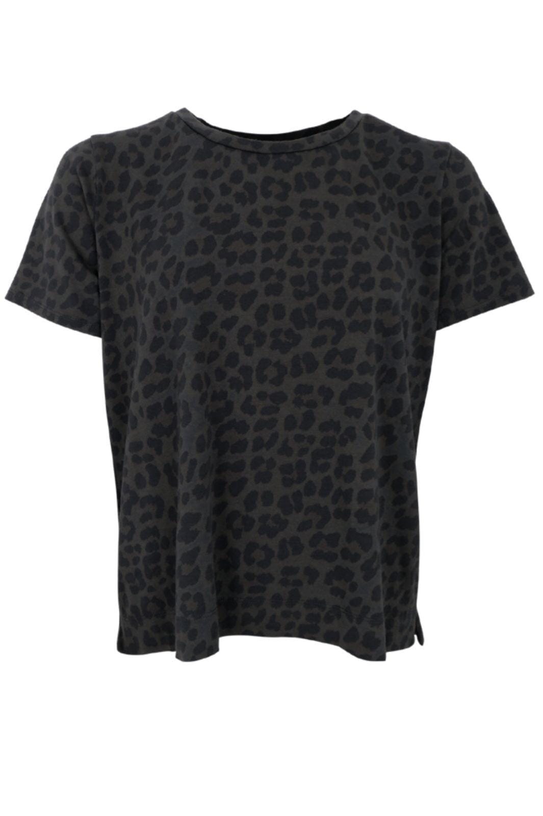 Forudbestilling - Black Colour - Bczelda S/S Leo T-Shirt - SHIRTS Grey Leopard T-shirts 