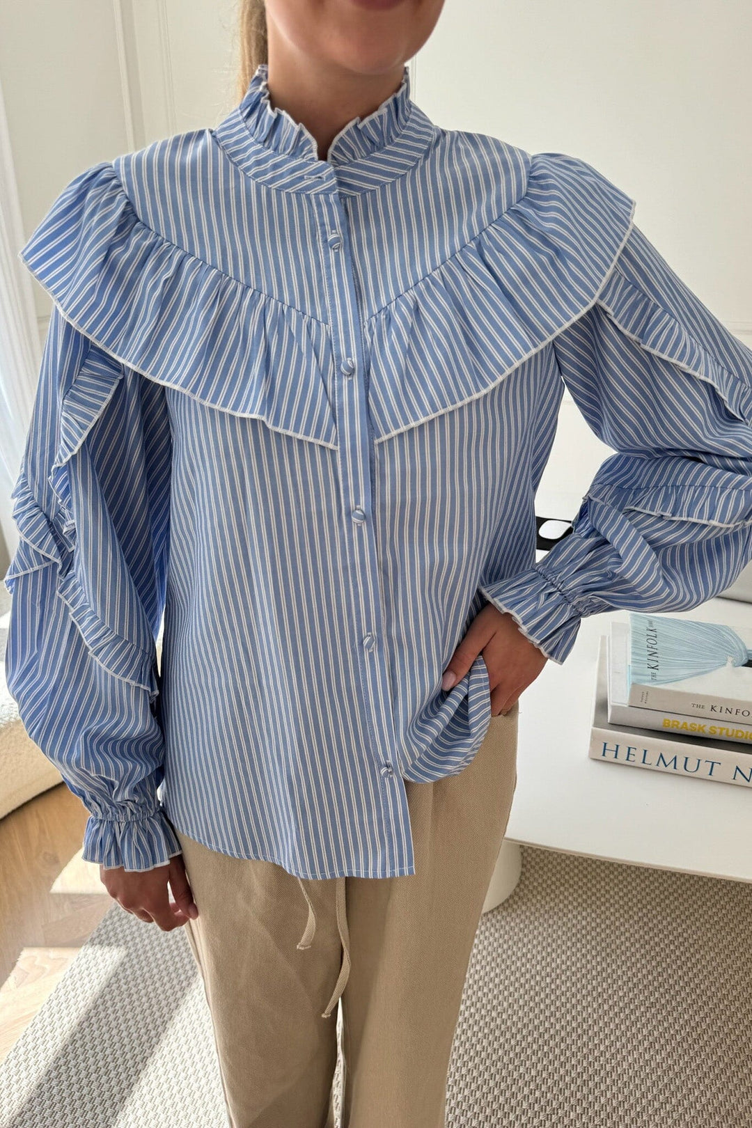 Forudbestilling - BYIC - Isaic Shirt - bws Blue White Stripe Skjorter 