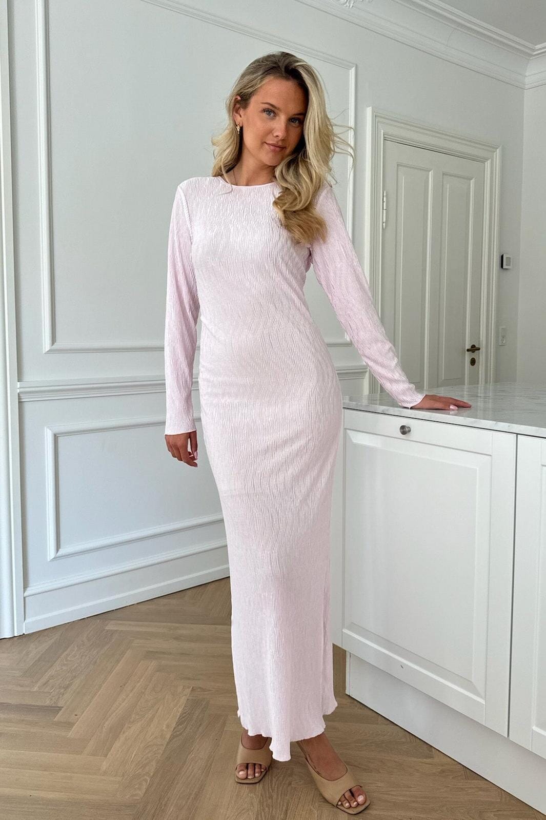 Forudbestilling - BYIC - Odaic Maxi Dress - lpink Light Pink Kjoler 