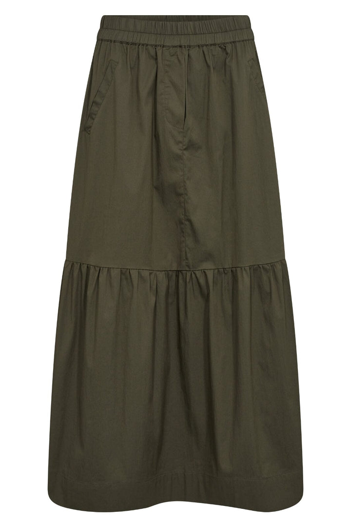 Forudbestilling - Co´couture - Cottoncc Crisp Gypsy Skirt 34112 - 7555 Army Nederdele 