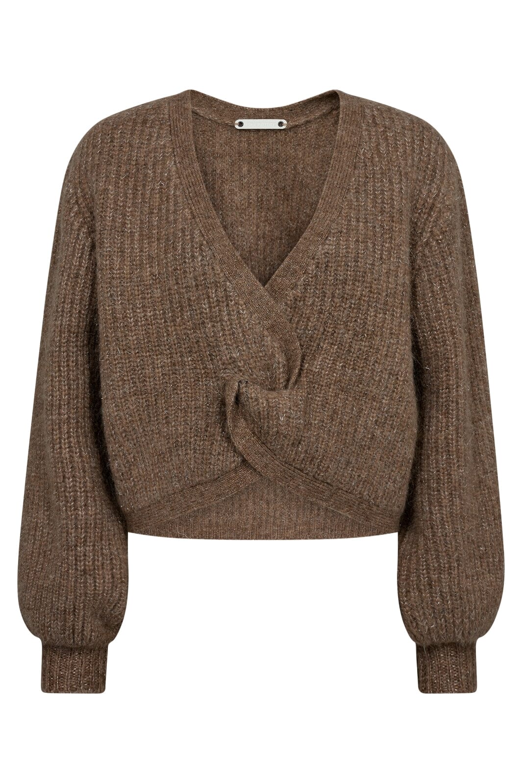 Forudbestilling - Co´couture - Cozycc Lurex Twist Knit 32132 - 154 Walnut Strikbluser 