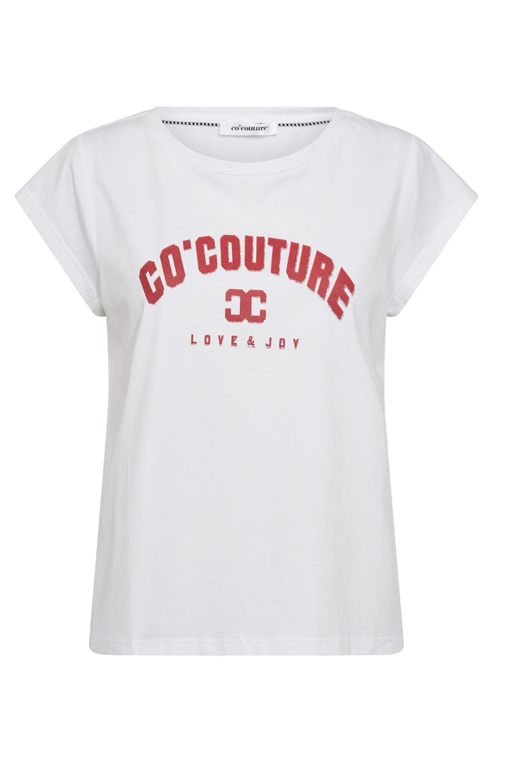 Forudbestilling - Co´couture - Dustcc Print Tee 33085 - 40066 White Flame T-shirts 