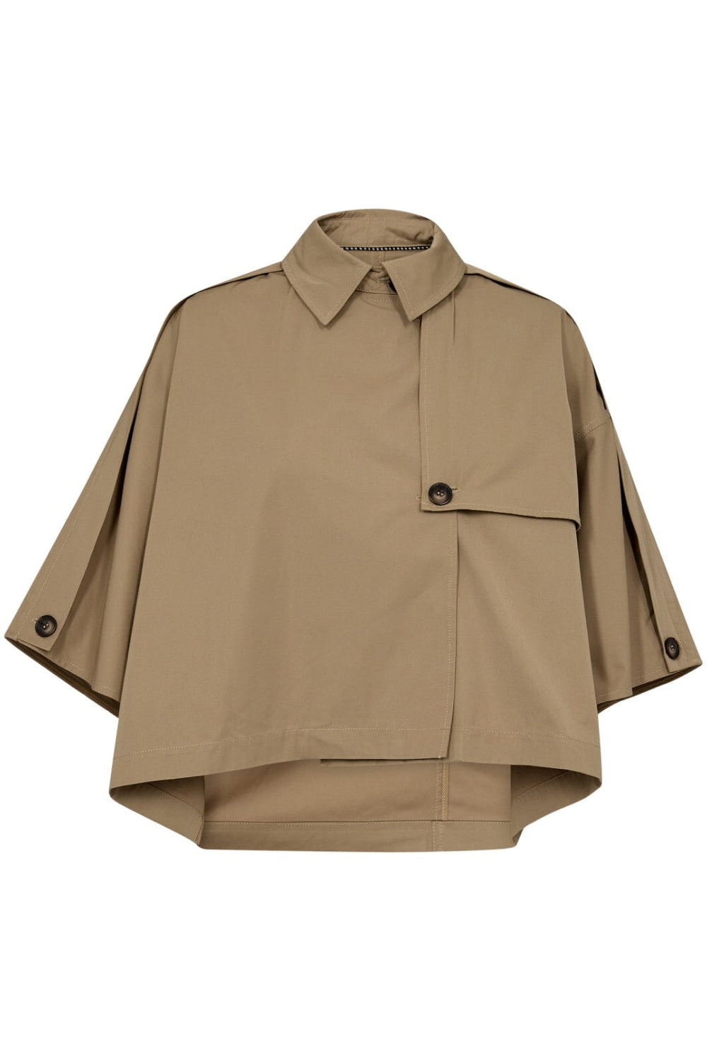 Forudbestilling - Co´couture - Franciscc Crop Trench Jacket 30271 - 16 Khaki Jakker 