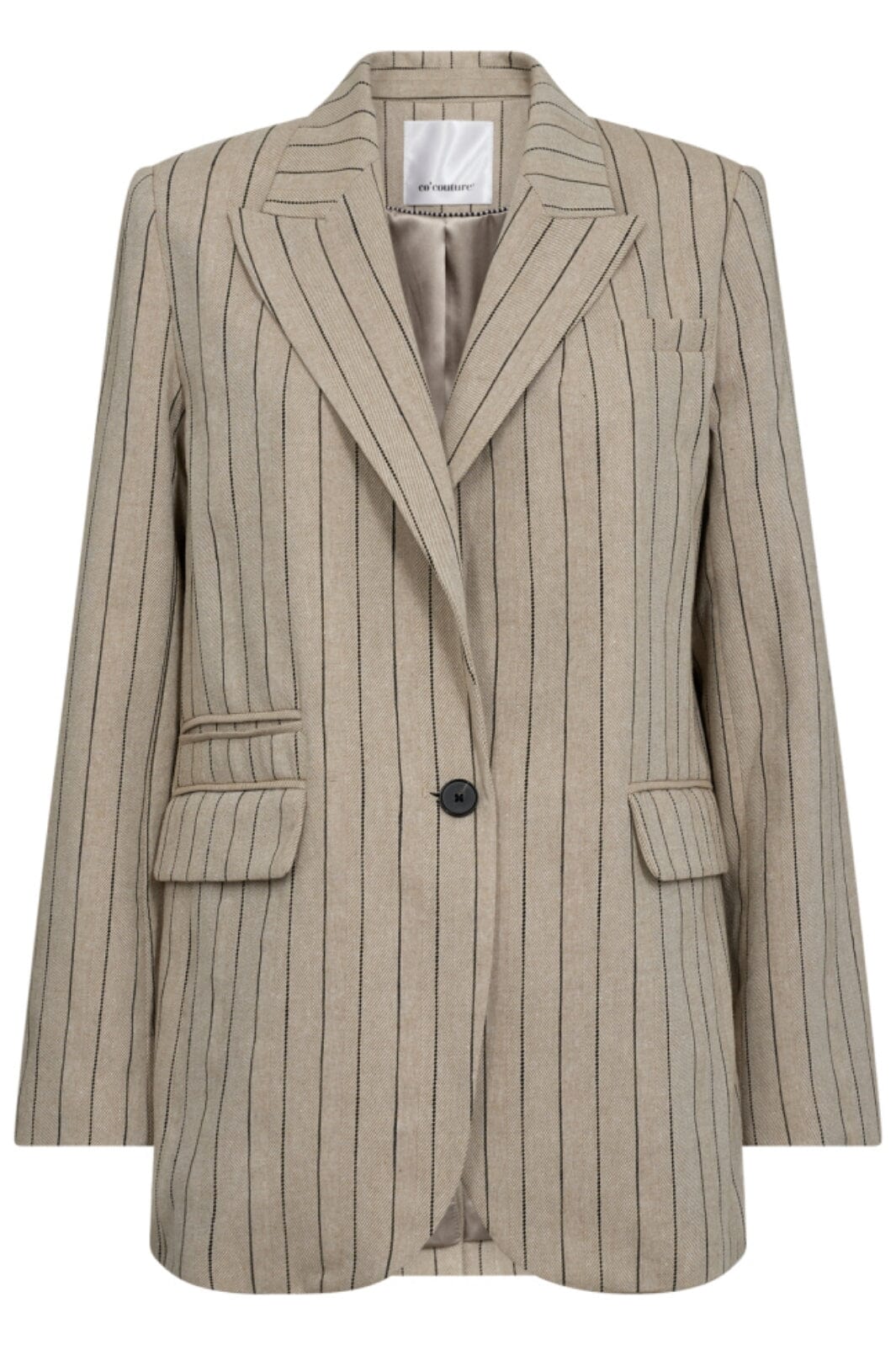 Forudbestilling - Co´couture - Linencc Pin Single Blazer 30186 - 18 Sand Blazere 