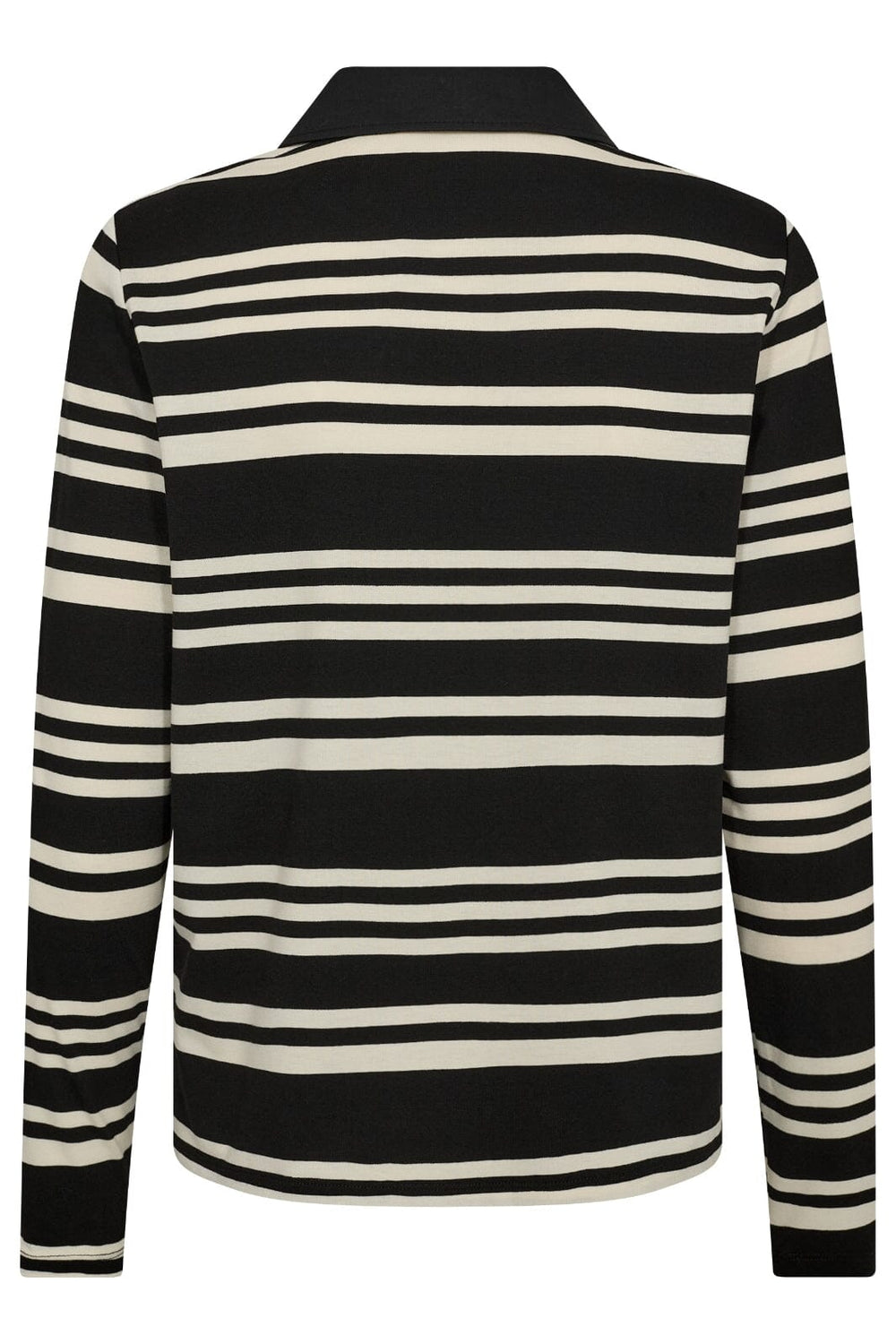 Co´Couture - Malucacc Stripe Polo Blouse 33146 - 96 - Black