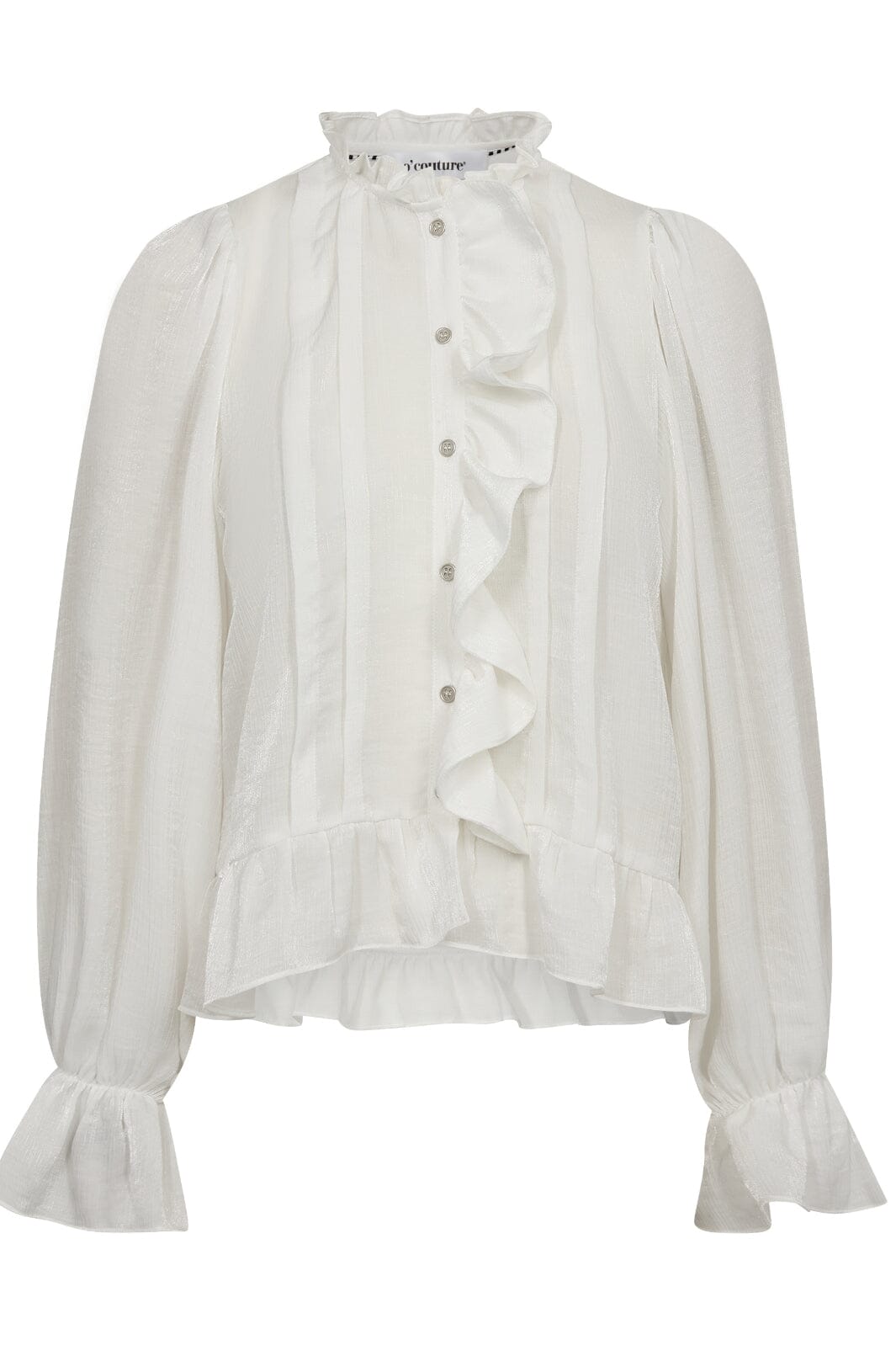 Forudbestilling - Co´couture - Melinacc Frill Shirt 35607 - 4000 White Skjorter 