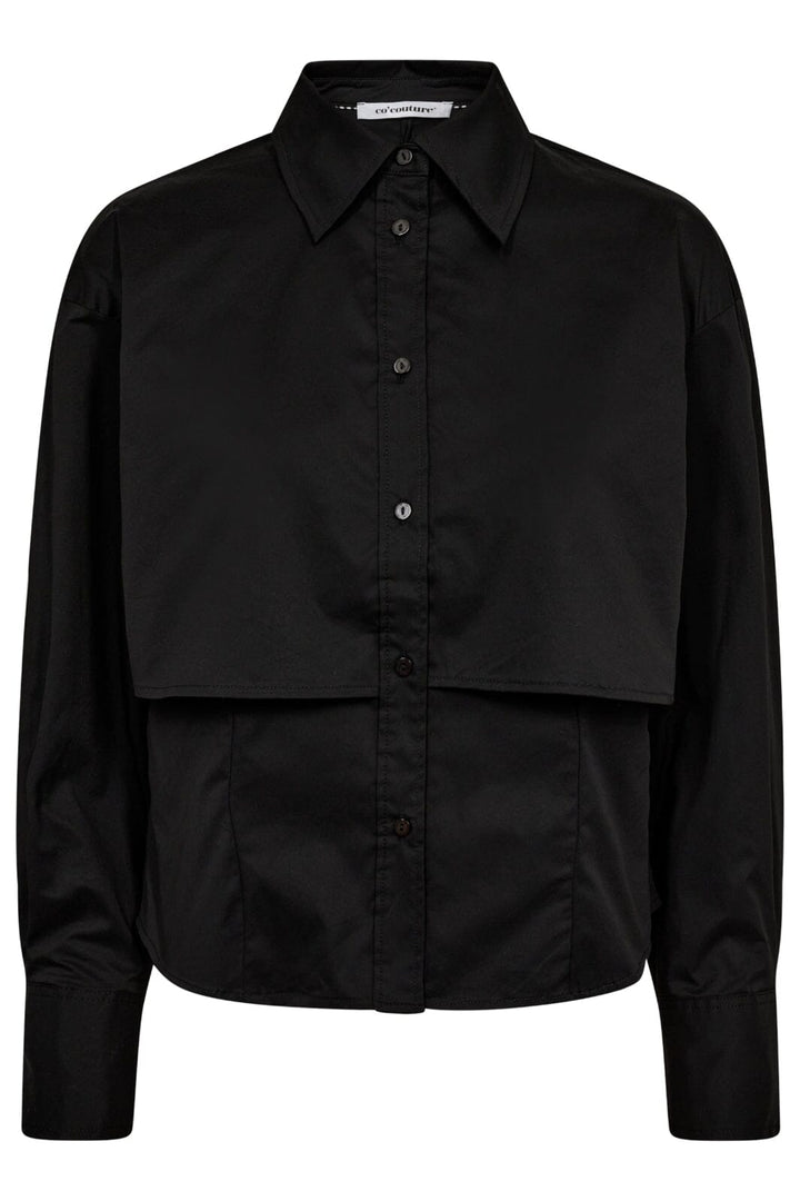 Forudbestilling - Co´couture - Sandycc Double Layer Shirt 35675 - 96 Black Skjorter 