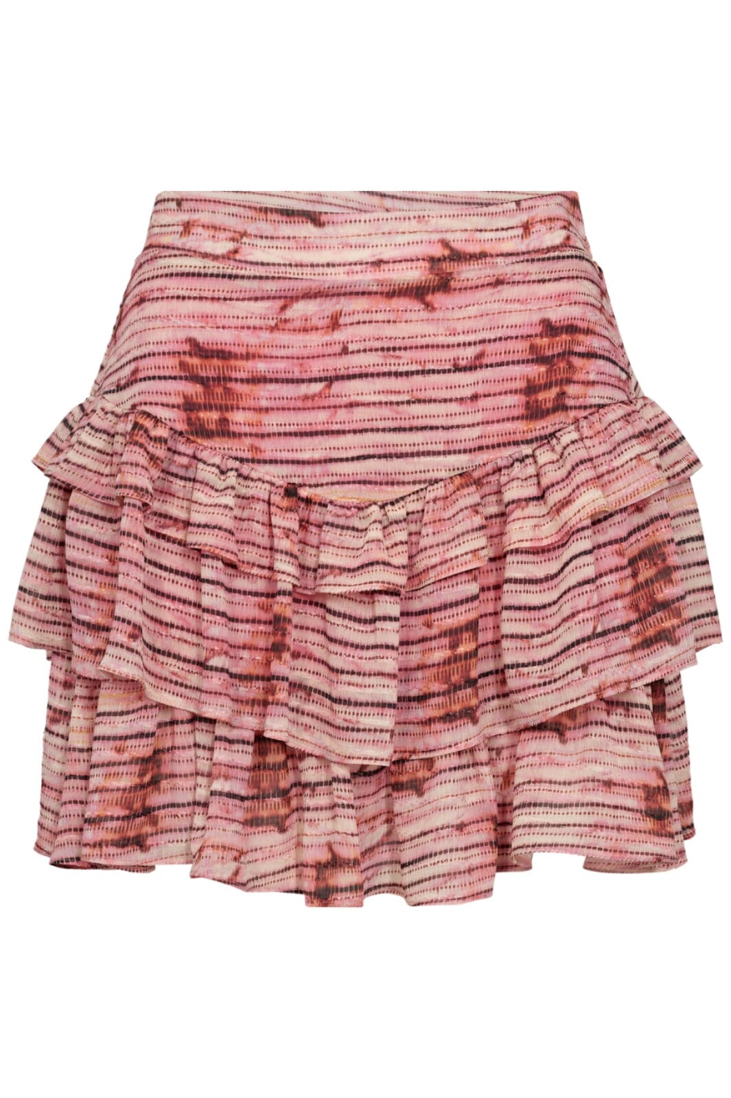 Forudbestilling - Co´couture - Tiecc Line Frill Skirt 34133 - 4713 Bubblegum Nederdele 