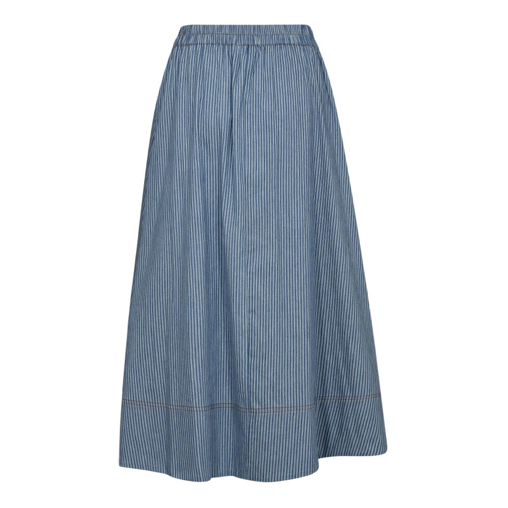 Forudbestilling - Co´couture - Tramcc Stripe Skirt 34126 - 552 Denim Blue Nederdele 