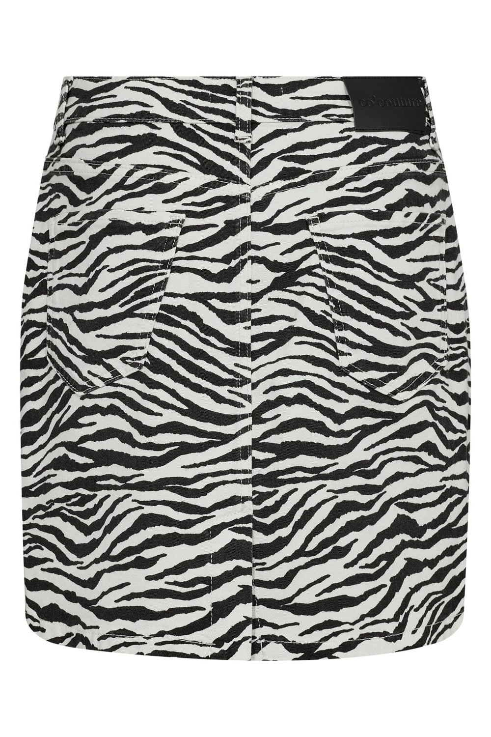 Forudbestilling - Co´couture - Zioncc Zebra Skirt 34169 - 1196 Offwhite-Black Nederdele 