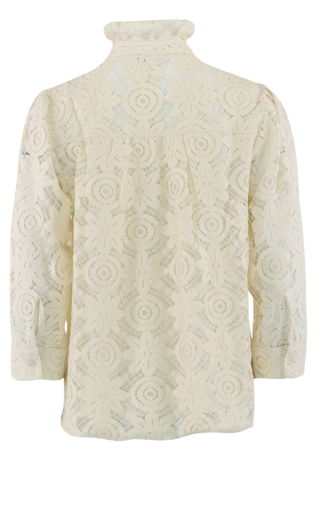 Forudbestilling - Continue - Arianna Lace L/S - Off White Bluser 