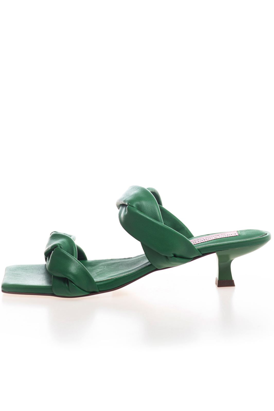 Forudbestilling - Copenhagen Shoes by Josefine Valentin - Sunshine - 0026 Green Leather (Marts/April) Stiletter 