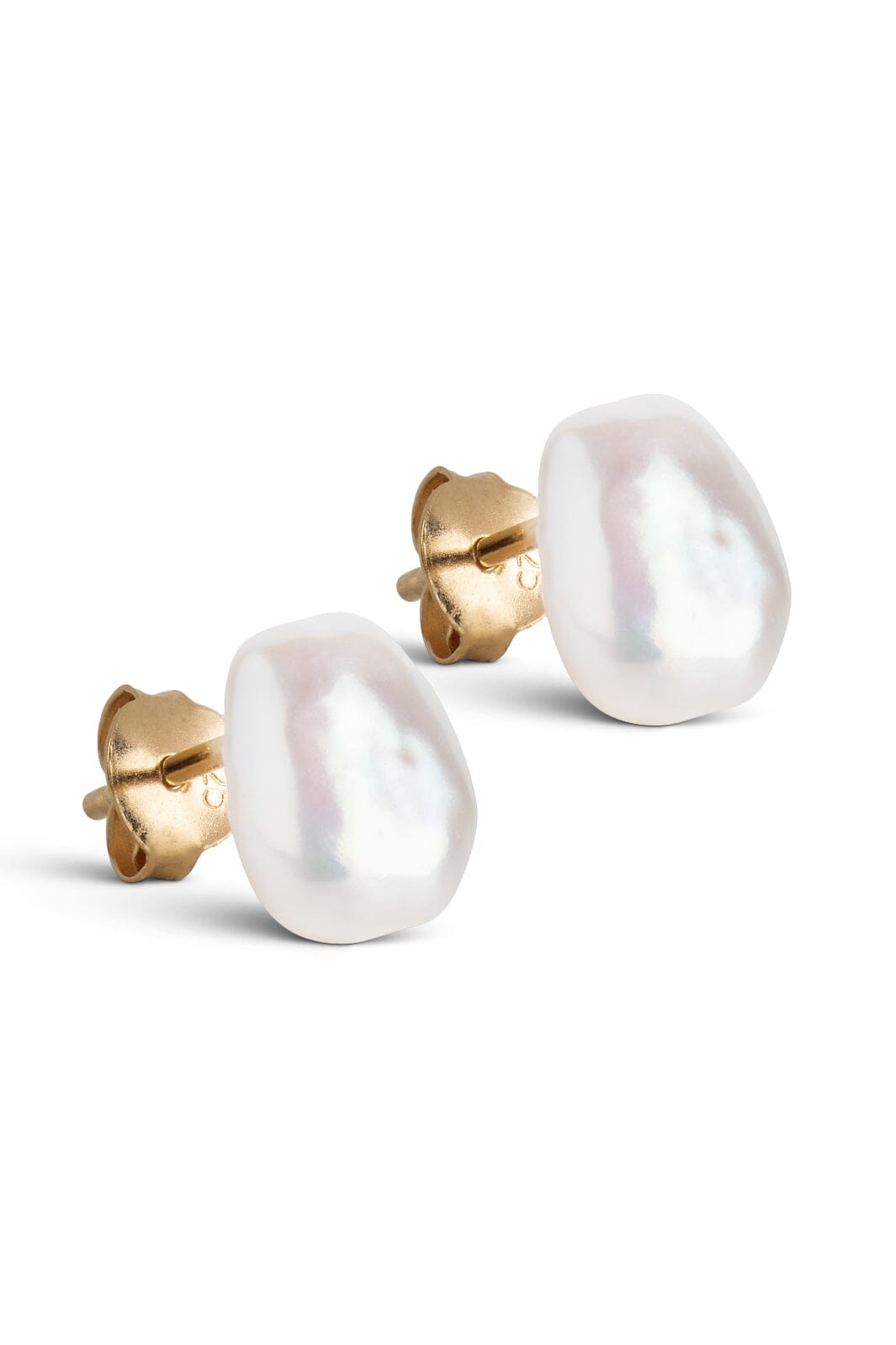 Forudbestilling - Enamel Copenhagen - Studs, Baroque Pearl - Baroque Pearls (Februar) Øreringe 