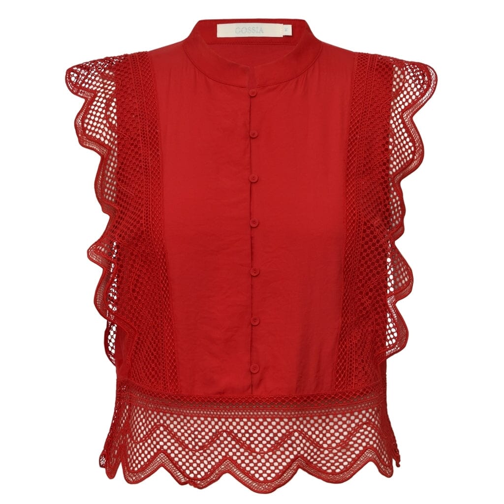 Forudbestilling - Gossia - Julinego Jo Blouse - Red Bluser 