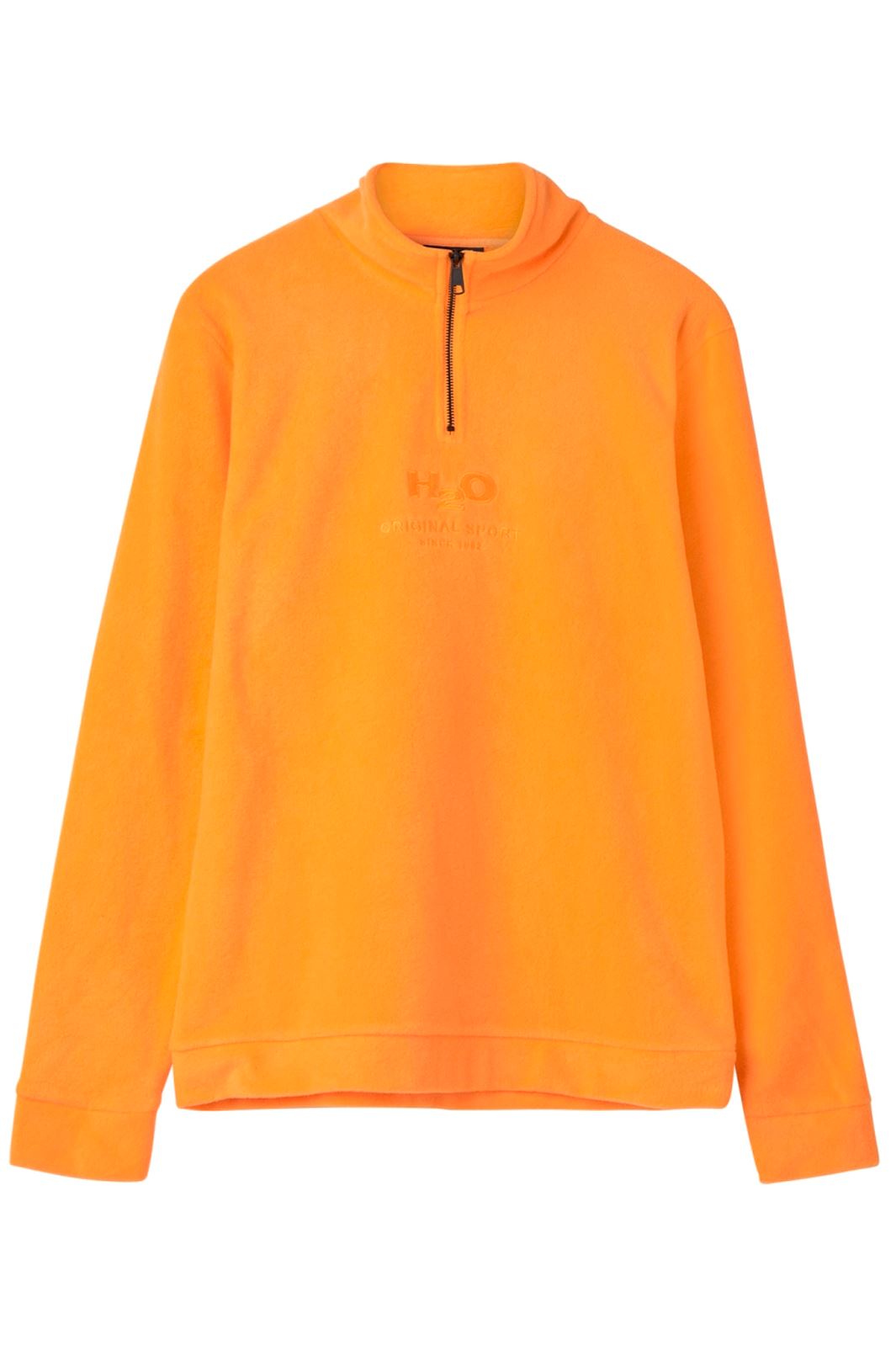 Forudbestilling - H2O - Blåvand II Fleece Half Zip - Blazing Orange (Juni) Fleece jakker 