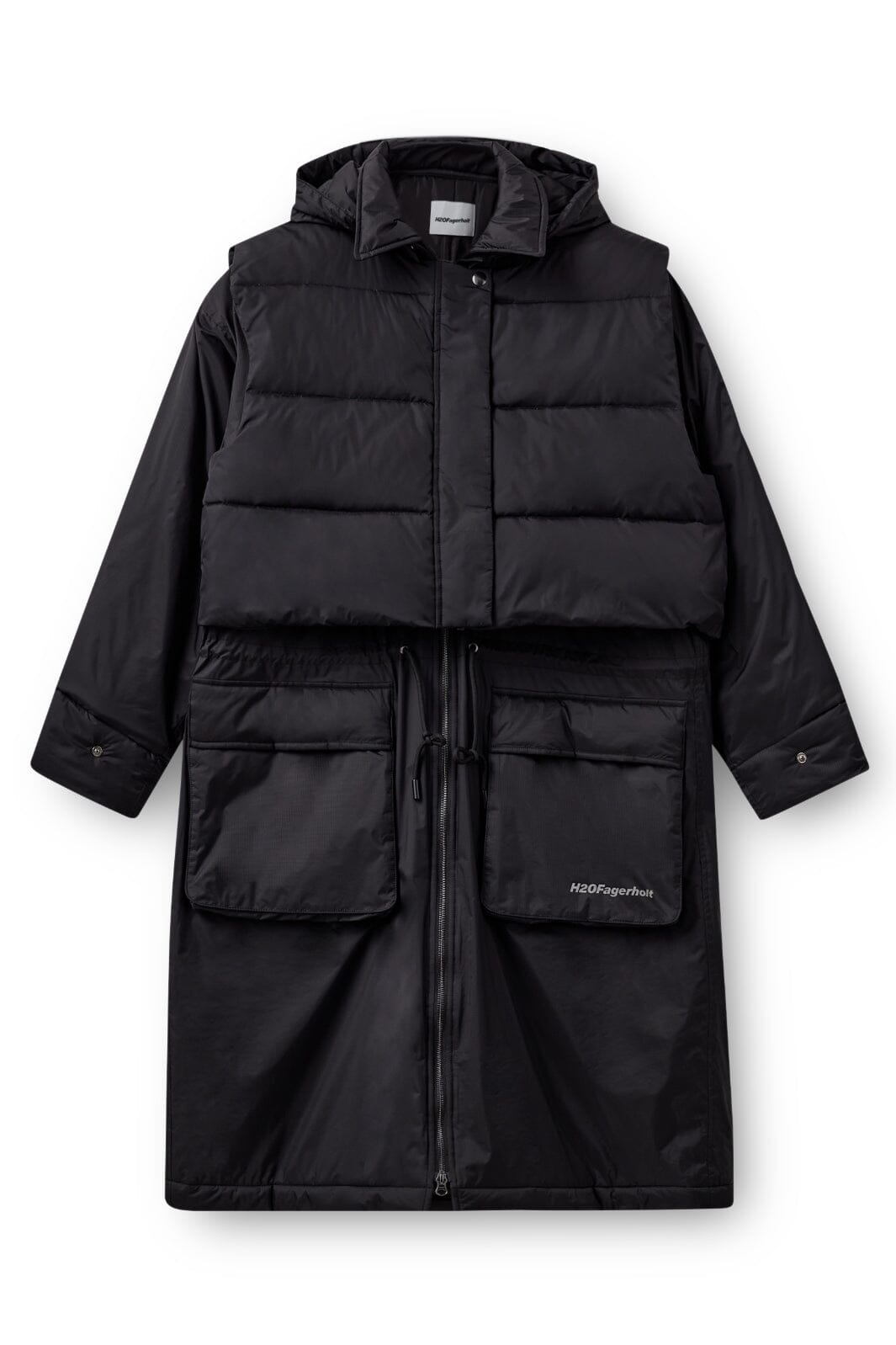 Forudbestilling - H2O Fagerholt - Warm Rain Jacket - 3500 Black Regntøj 