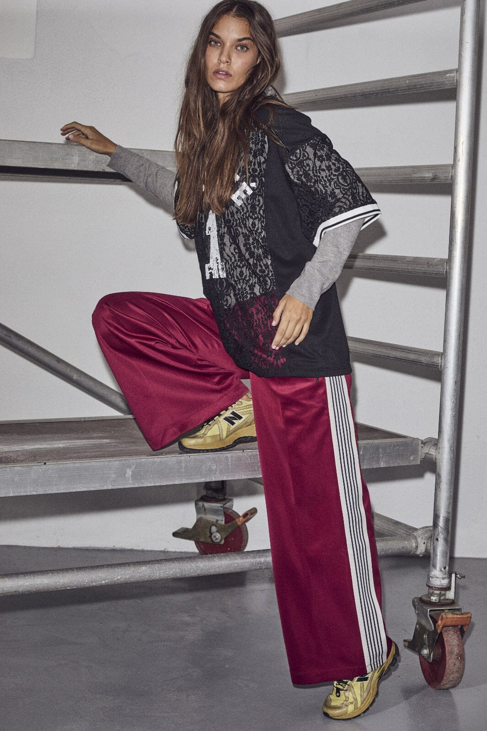 Forudbestilling - Haute L'Amitié - Baggy Track Pants HL10018 - Amarone