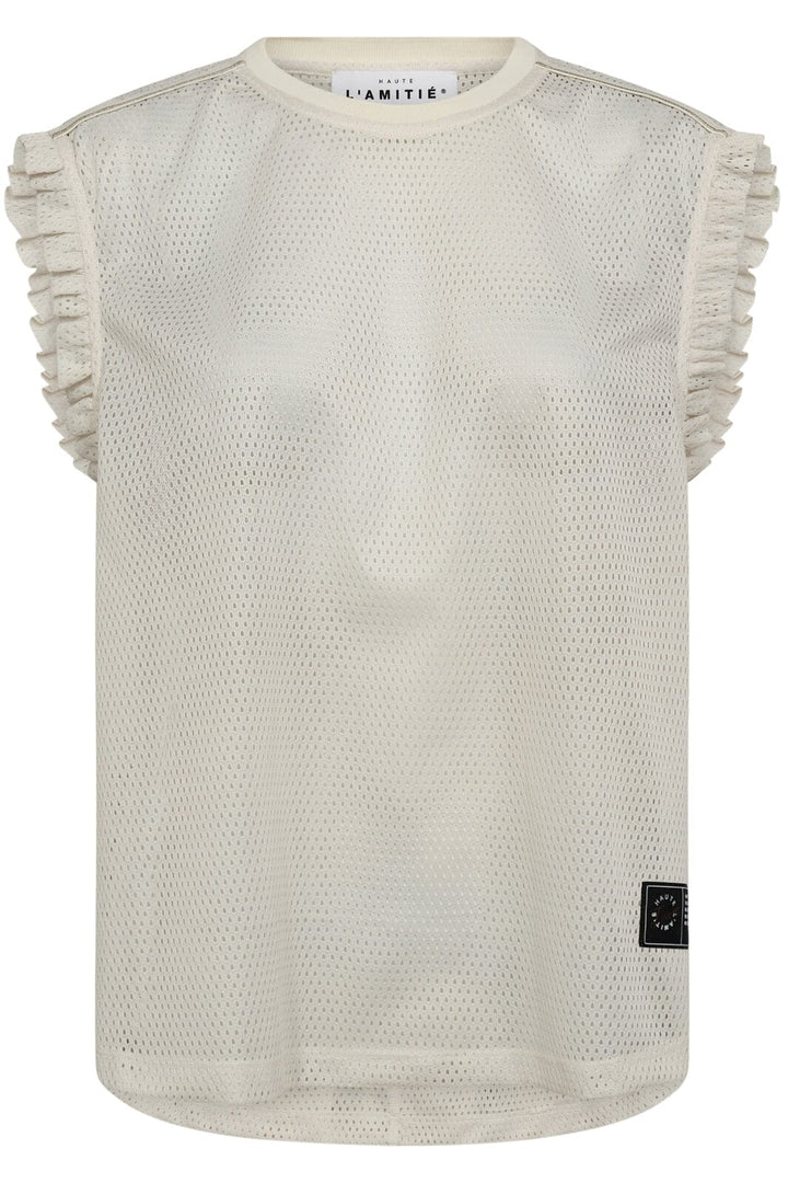 Haute L'Amitié - Drift Frill Sports Top HL10106 - Pearl