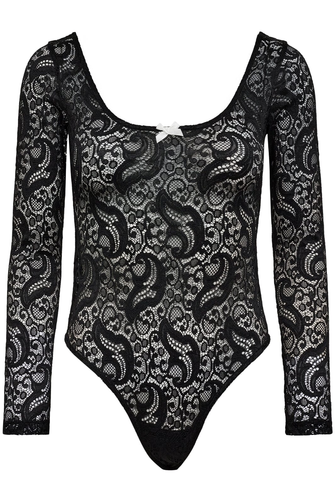 Haute L'Amitié - Summer Lace Ls Body HL10107 - Black