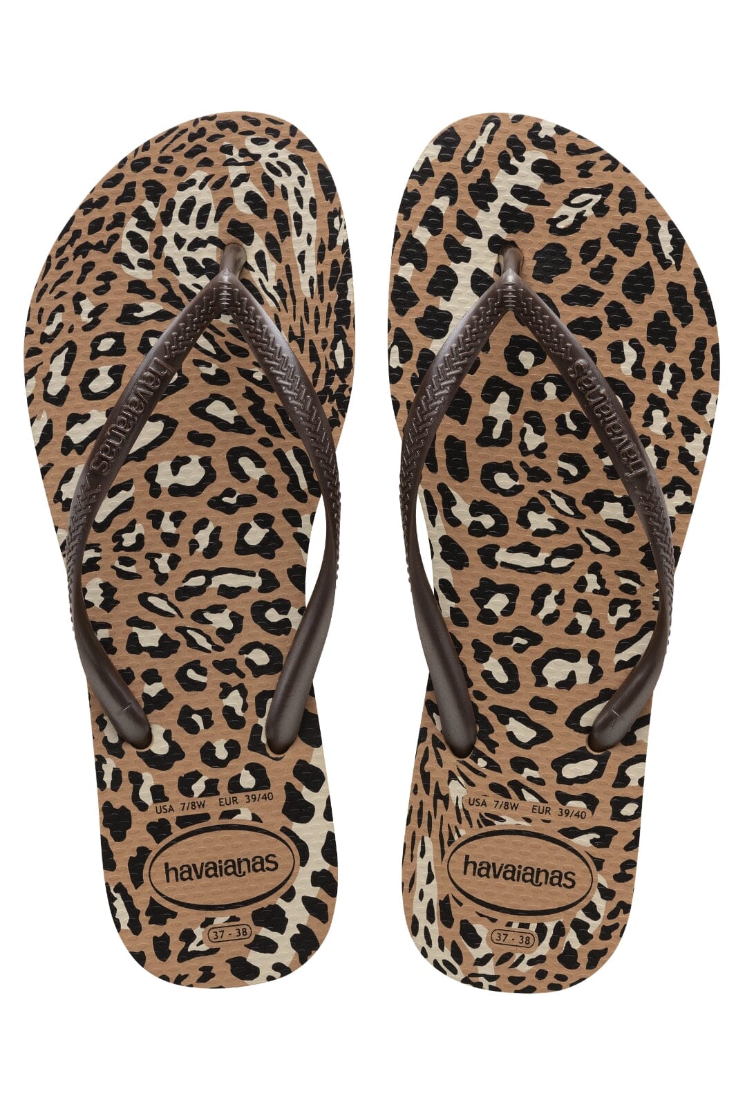 Forudbestilling - Havaianas - Slim Animals - Rose Gold/Cafe Badesandaler 