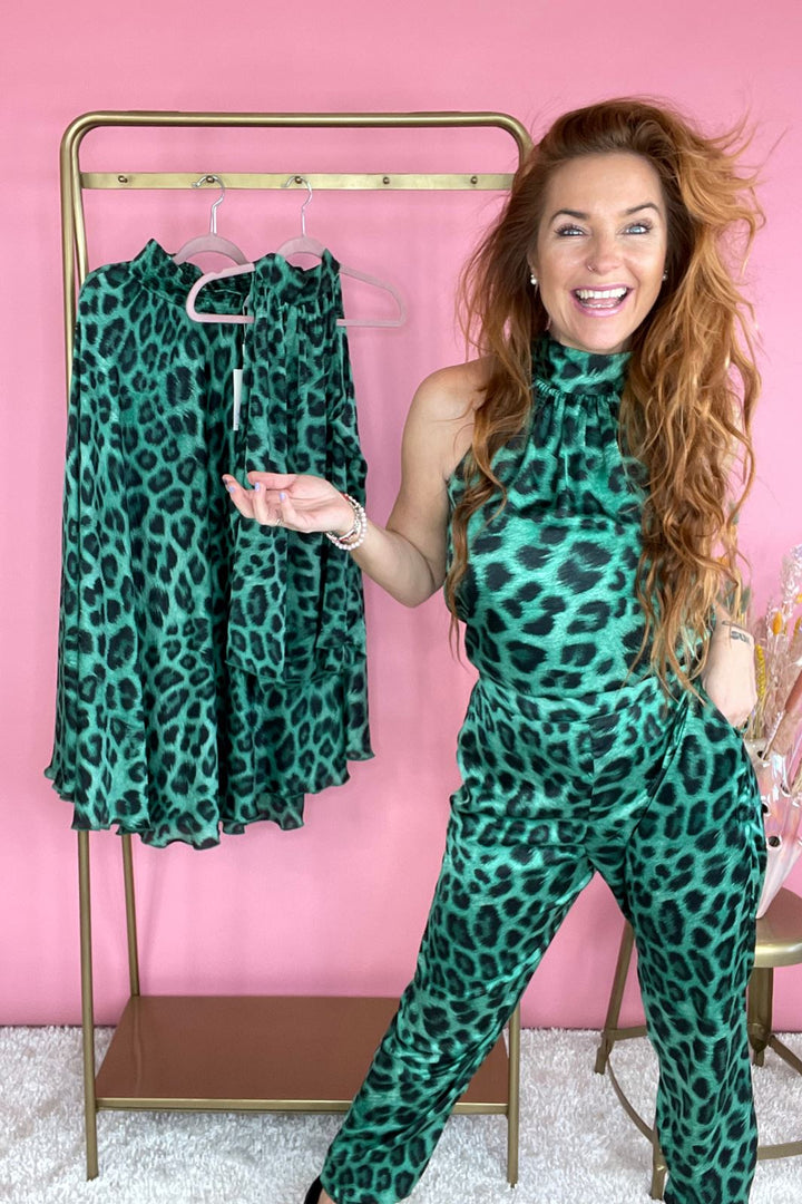 Forudbestilling - Karmamia - Lennox Jumpsuit - Emerald Leo (Marts) Jumpsuits 