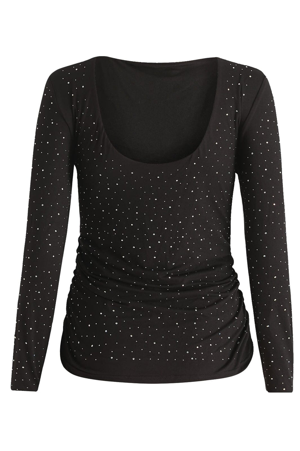 Forudbestilling - Liberte - Alma-Ls-Turn-Top - Black Simili