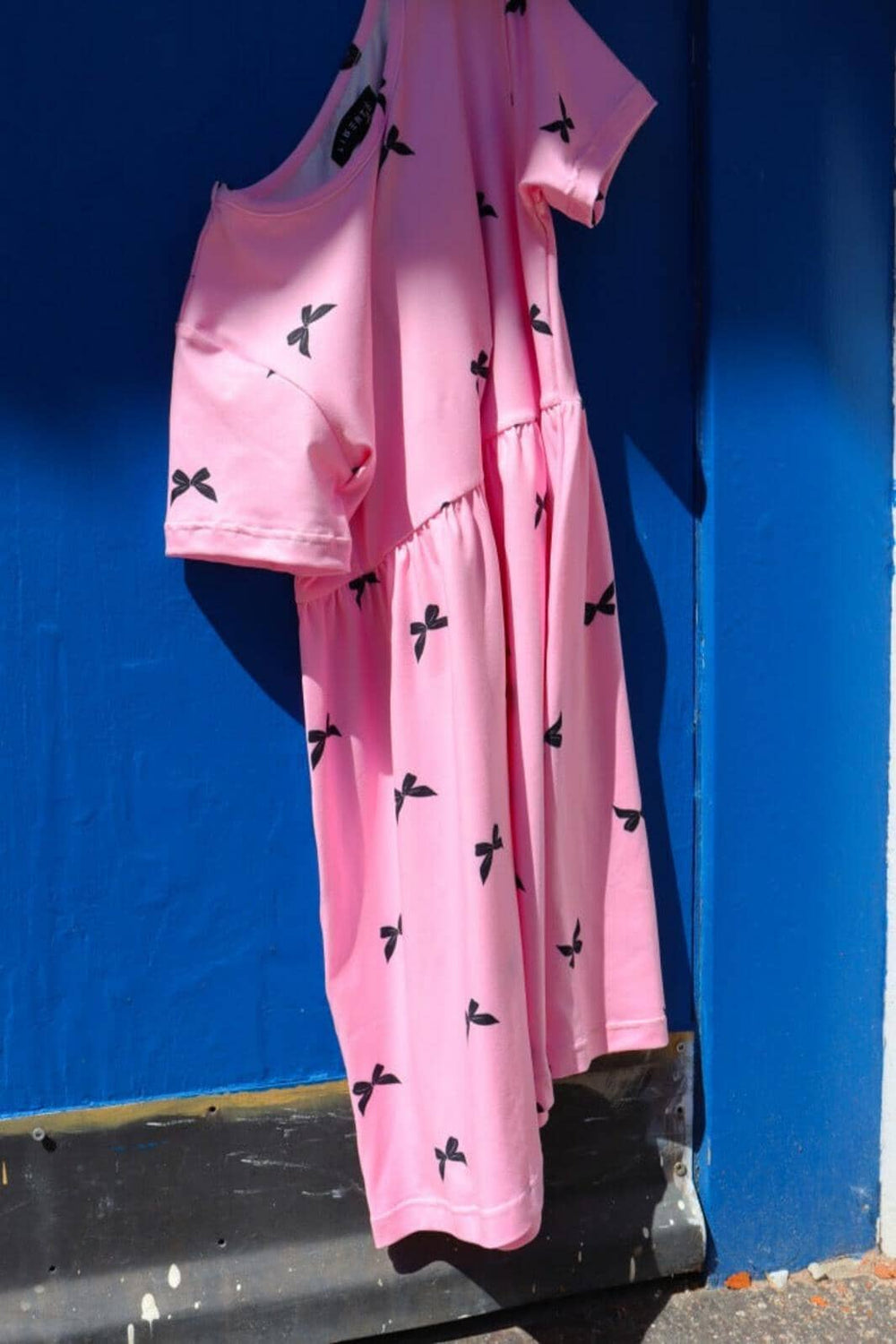 Forudbestilling - Liberte Ami - Alma-Ss-Babydoll-Dress (Kids) - Pink Bow Kjoler 
