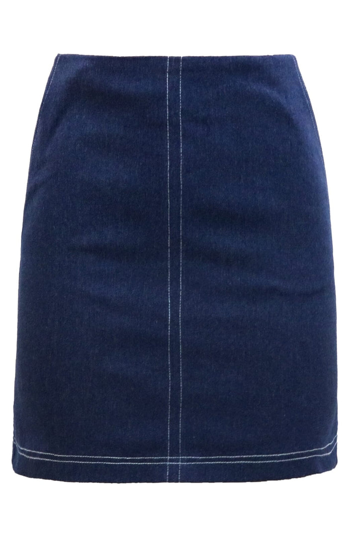 Forudbestilling - Liberte - Asta-Mini-Skirt - Blue Denim Nederdele 