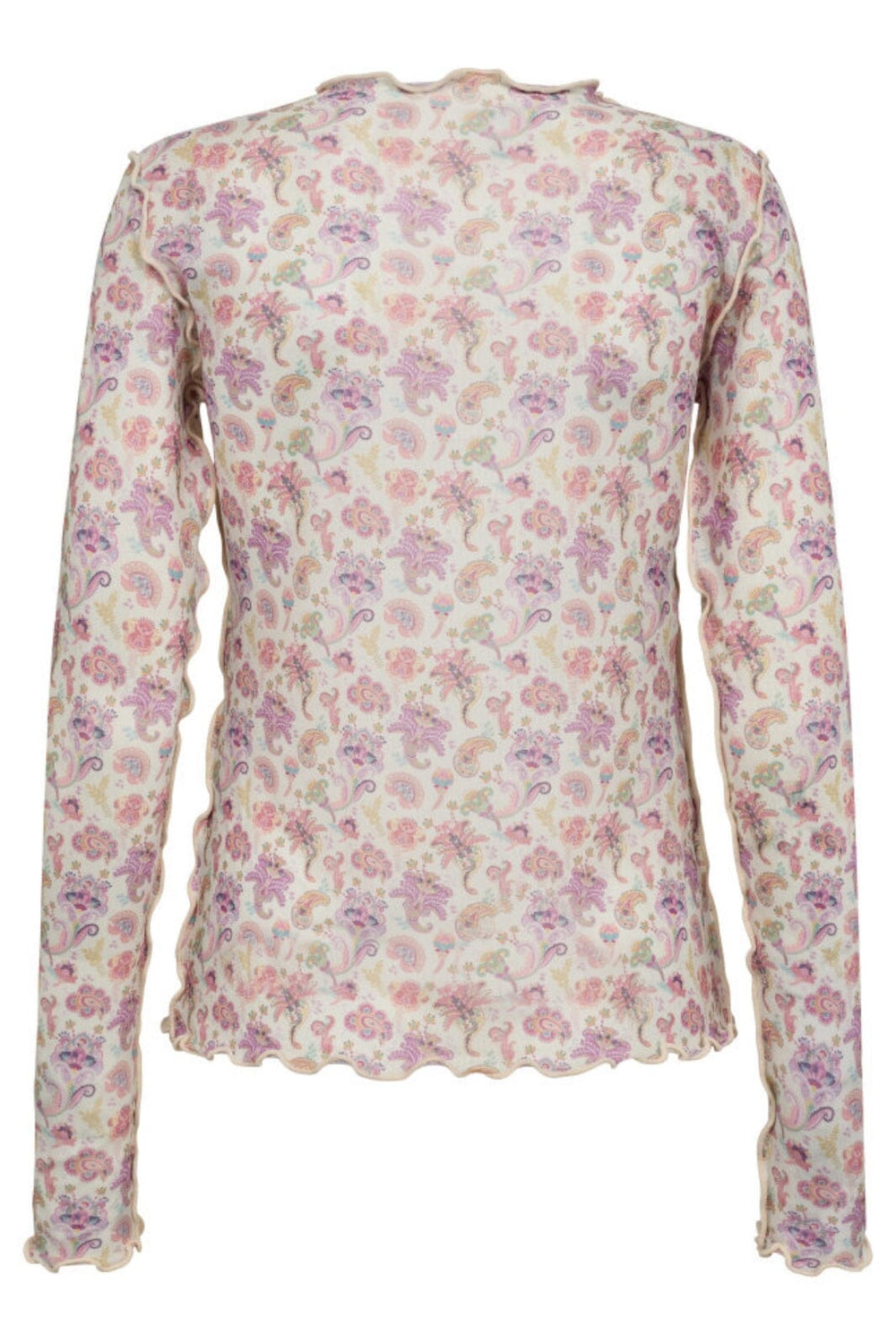 Forudbestilling - Liberte - Mesh-Top-2 - Creme Rose Paisley (Maj) Bluser 