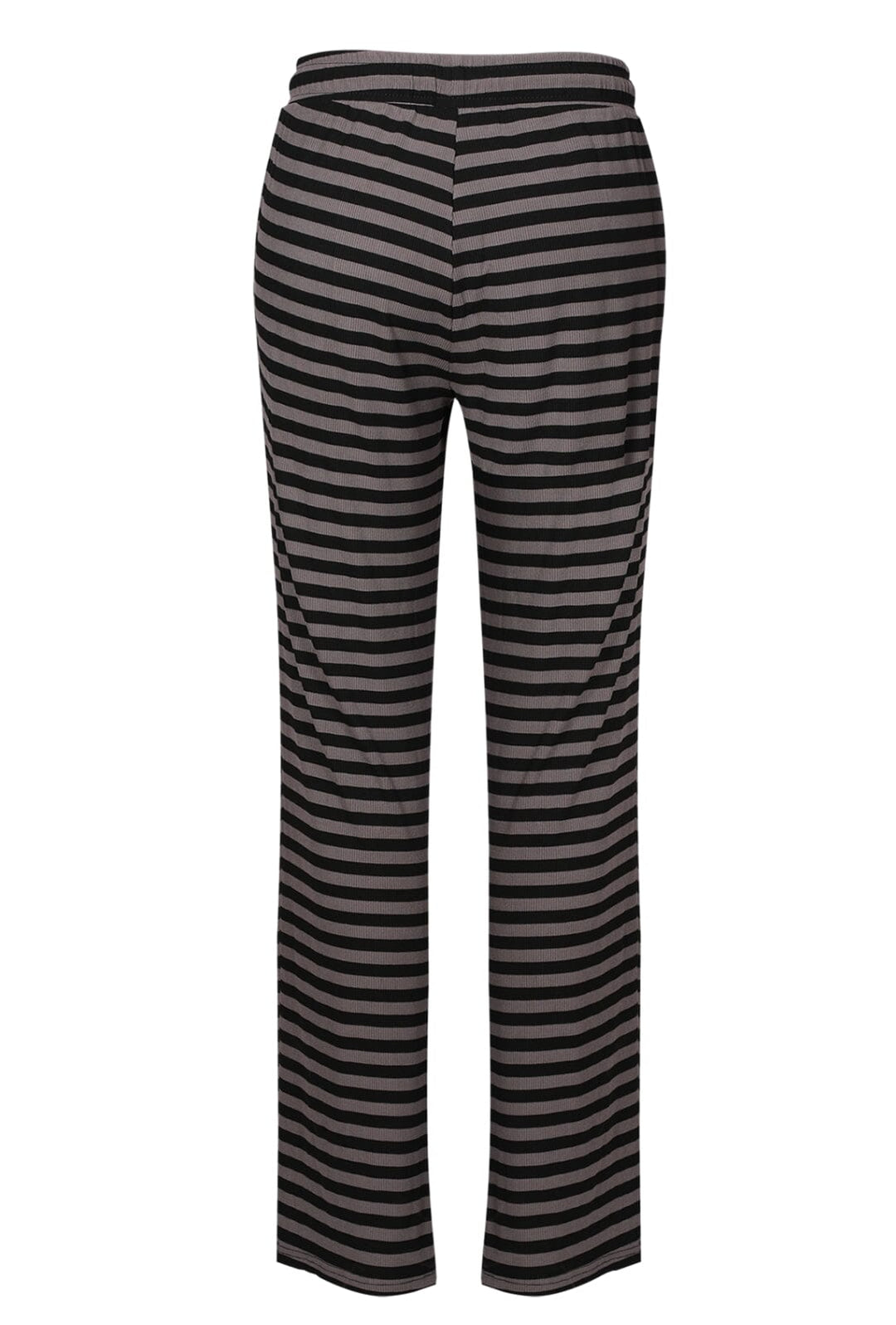 Forudbestilling - Liberte - Natalia-Straight-Pants - Black Dark Grey Stripe Bukser 