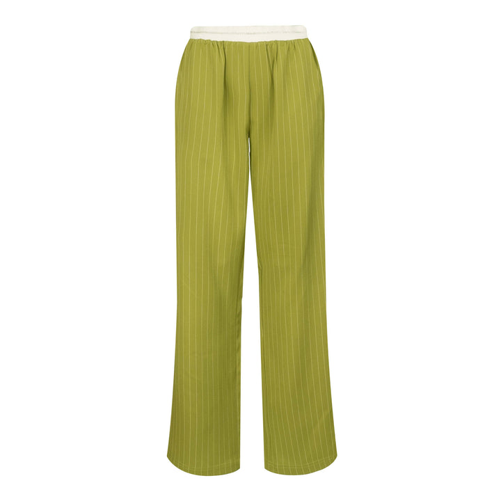 Forudbestilling - Liberte - Sini-Pants - Lime Pinstripe Bukser 