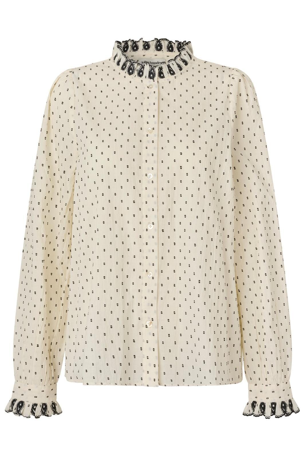 Forudbestilling - Lollys Laundry - Riverll Shirt Ls - 02 Creme Skjorter 