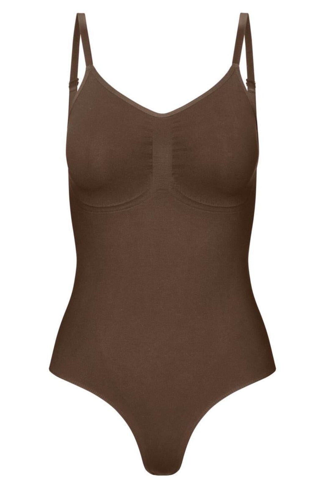 Forudbestilling - Lykkeland Ateliér - Coco Shapewear Bodysuit - Chocolate Bodystockings 