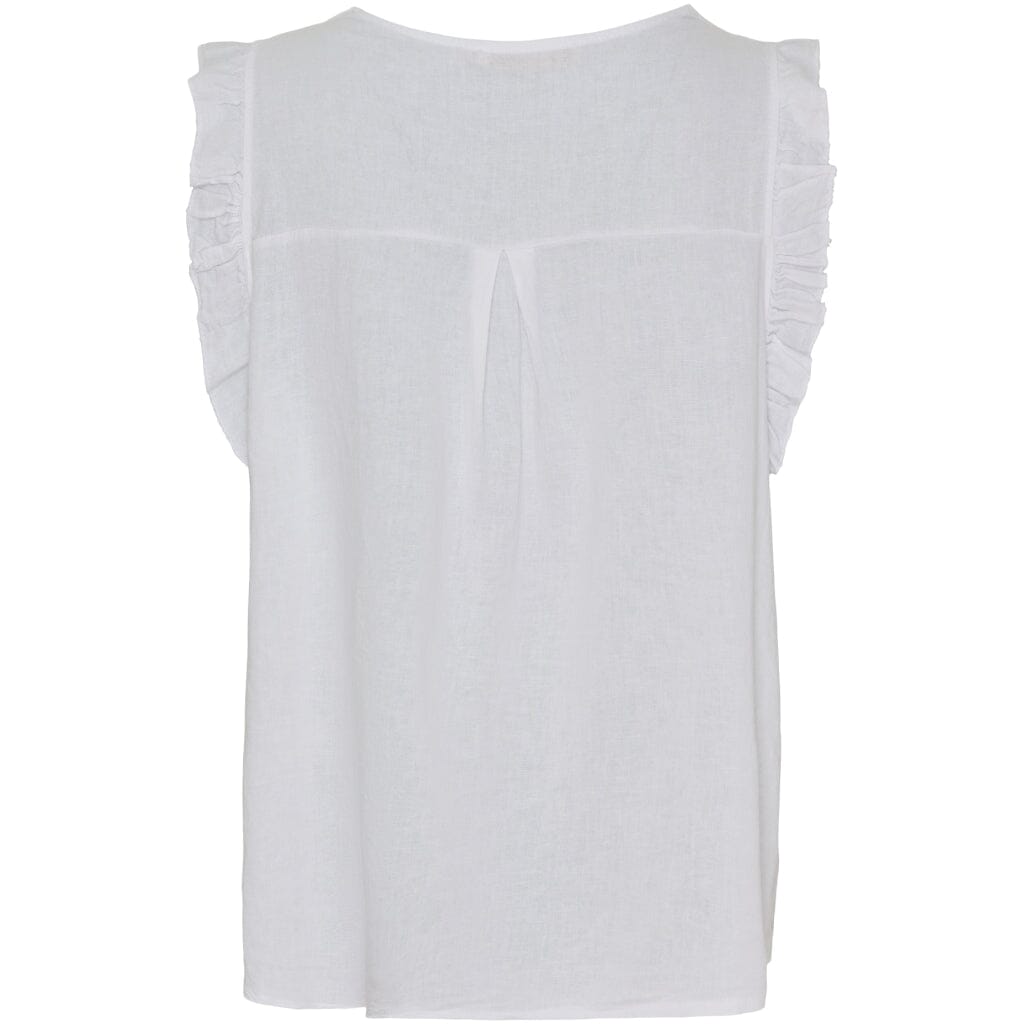 Forudbestilling - Marta Du Chateau - Mdcelke Top - White Toppe 