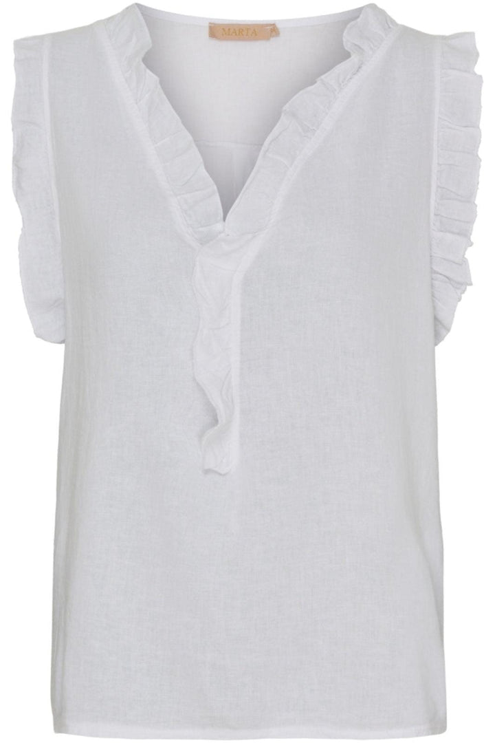 Forudbestilling - Marta Du Chateau - Mdcelke Top - White Toppe 