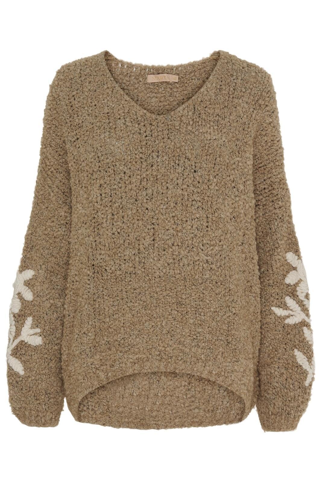 Forudbestilling - Marta Du Chateau - Mdciria Knit - Light Camel Strikbluser 