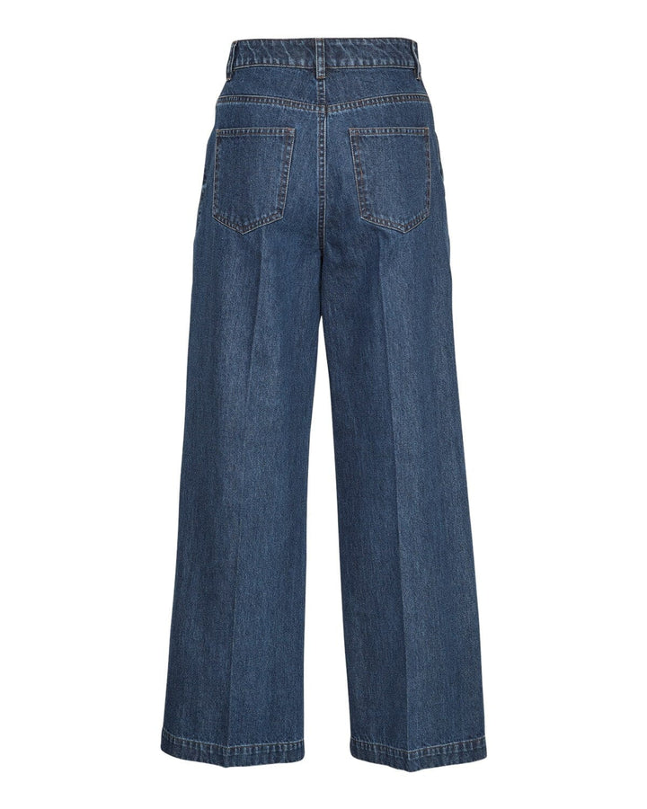 Forudbestilling - Moss Copenhagen - Mschsophine Emma Pants - Dark Blue Wash Bukser 