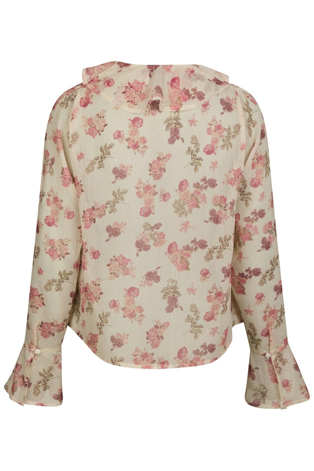 Neo Noir - Anika Marigold Print Blouse 165527 - 122 - Creme