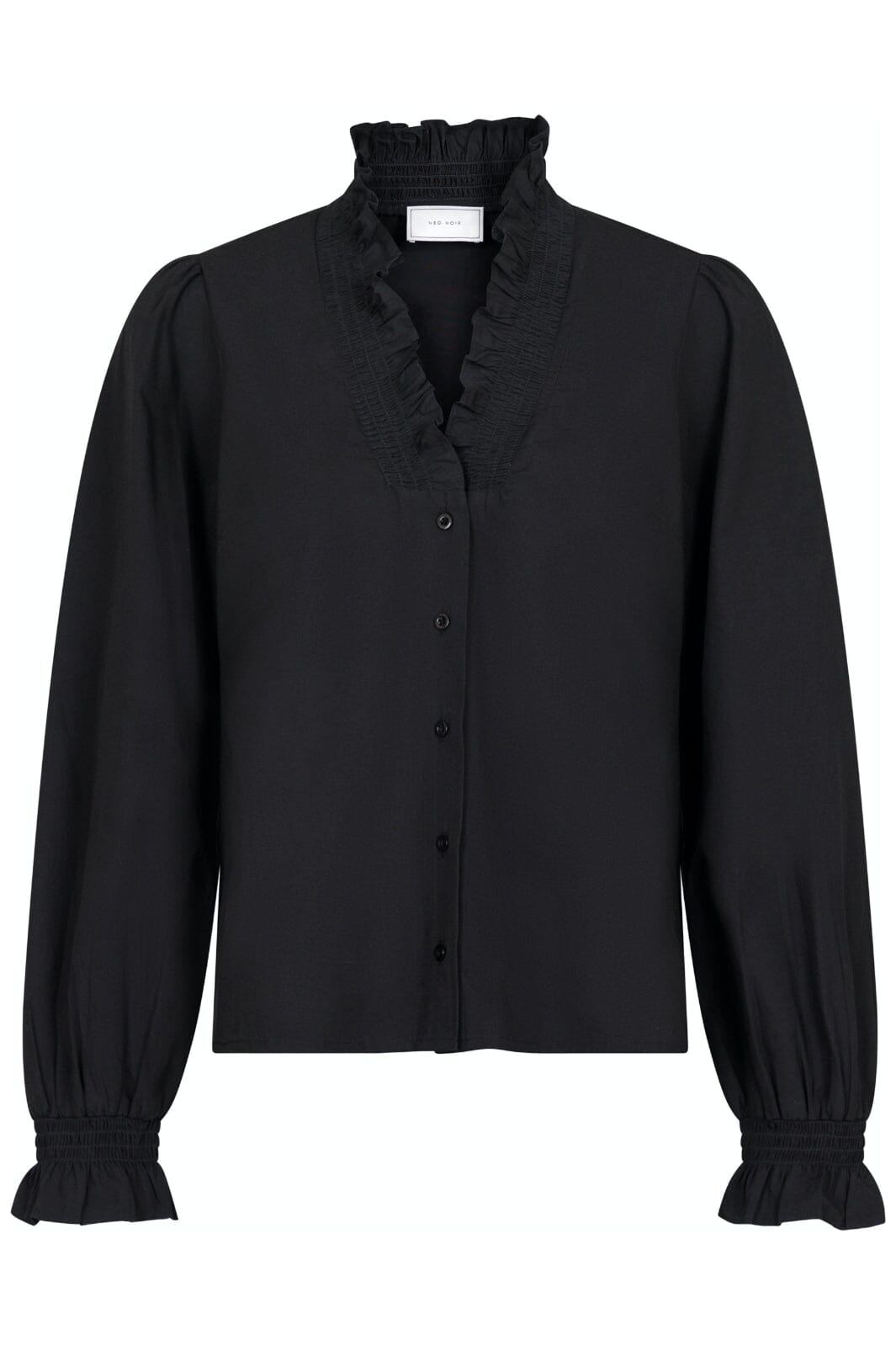 Forudbestilling - Neo Noir - Brielle Solid Shirt - Black Skjorter 