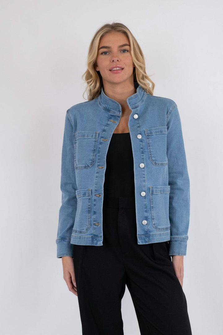 Forudbestilling - Neo Noir - Bryant Denim Jacket - Smoke Blue Jakker 