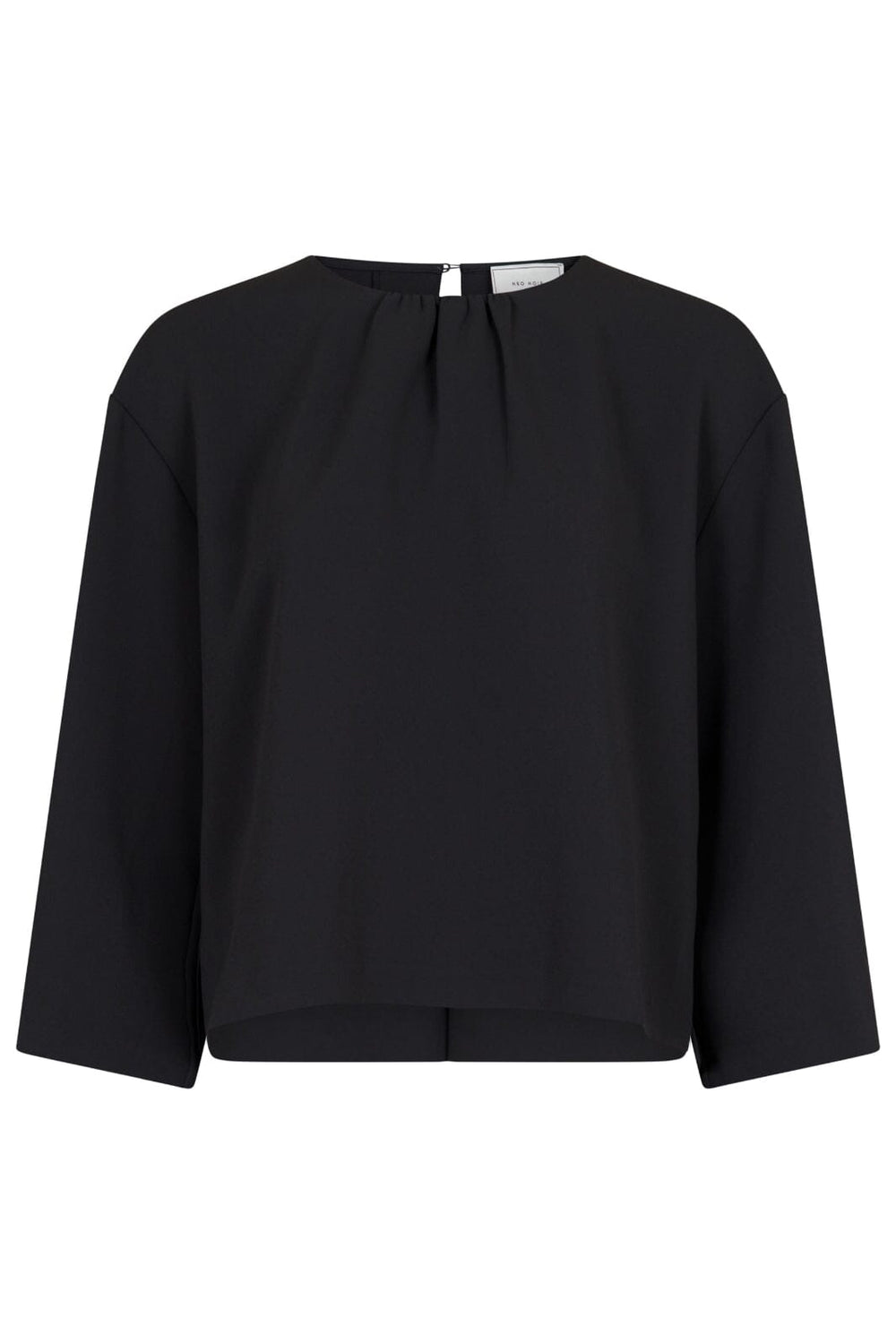 Forudbestilling - Neo Noir - Elio Crepe Blouse - Black Bluser 