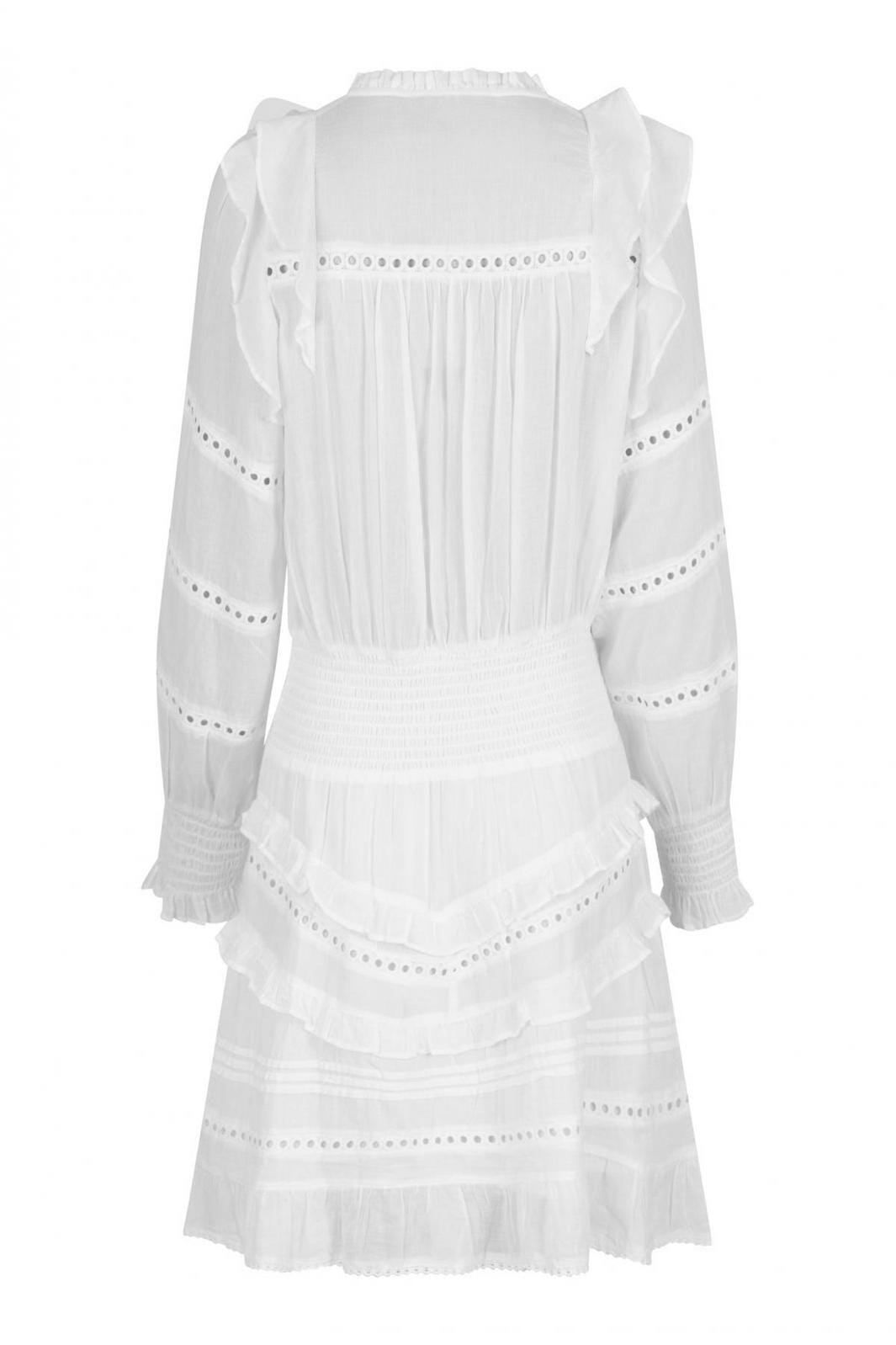 Forudbestilling - Neo Noir - Harmoni S Voile Dress - White Kjoler 