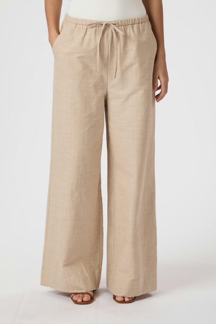 Forudbestilling - Neo Noir - Heifa Stripe Pants 165362 - 213 - Sand