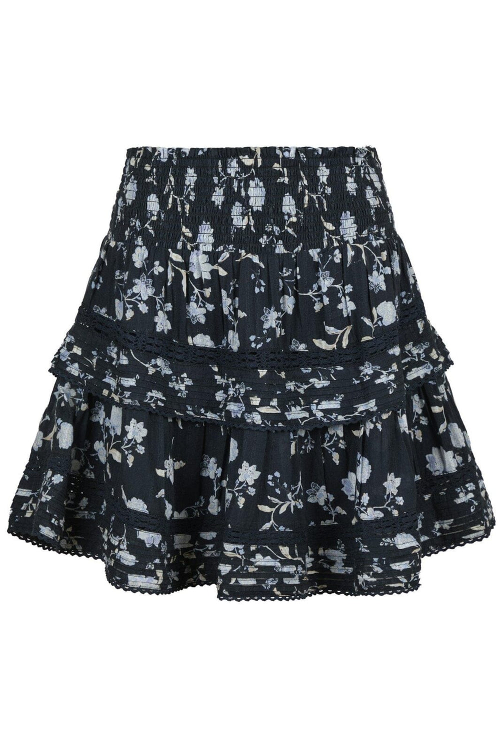 Forudbestilling - Neo Noir - Kenia Night Flower Skirt - Navy Nederdele 