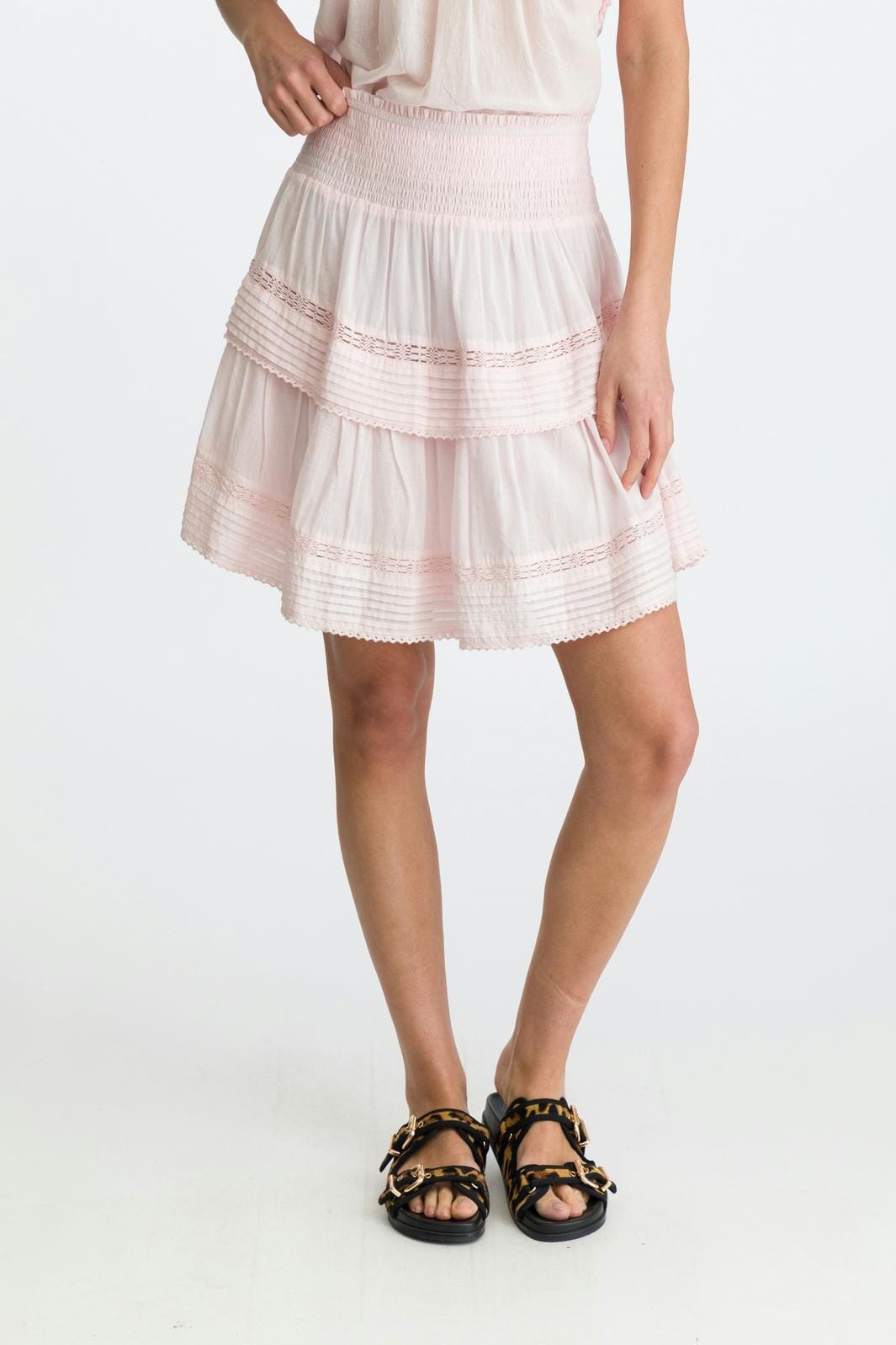 Neo Noir - Kenia S Voile Skirt - Light Pink