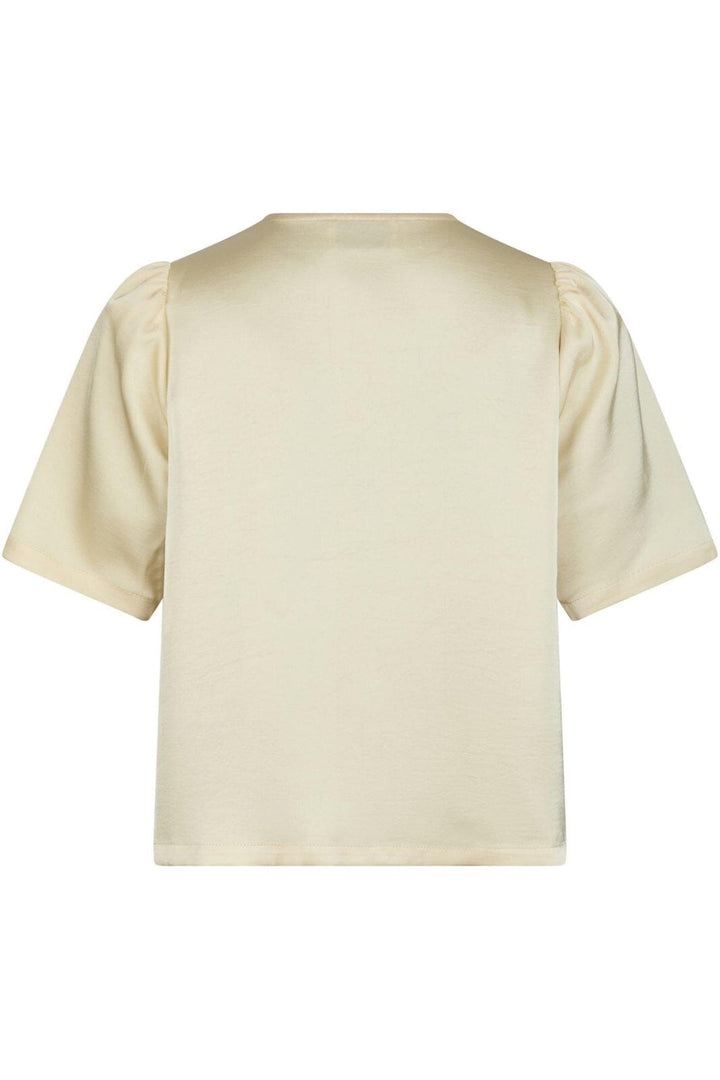 Neo Noir - Largo Heavy Sateen Blouse 160108 - 191 - Light Yellow